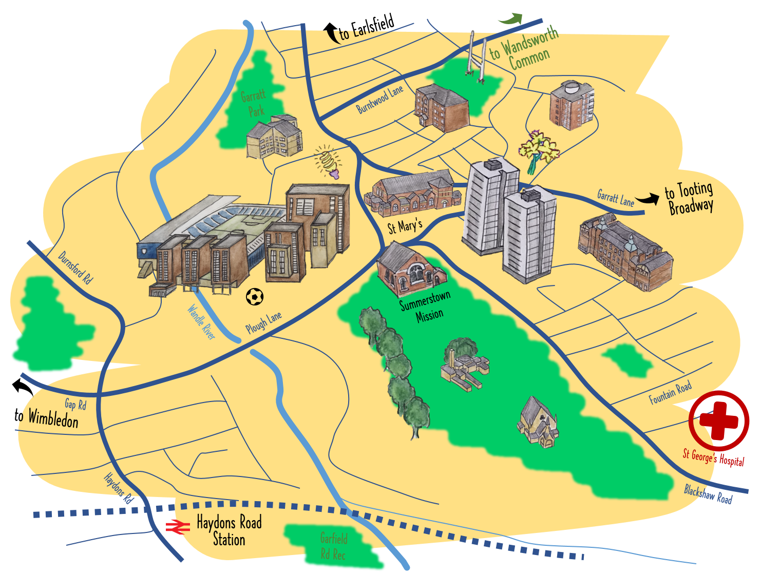 Summerstown map